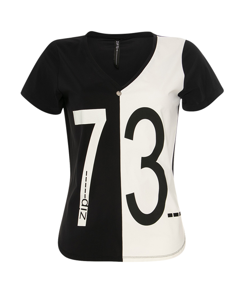 Zip73 610 11 10 Top zwart wit 73 Siezz