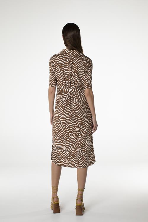 Juffrouw Jansen Forest Blousejurk met zebradessin en - Siezz