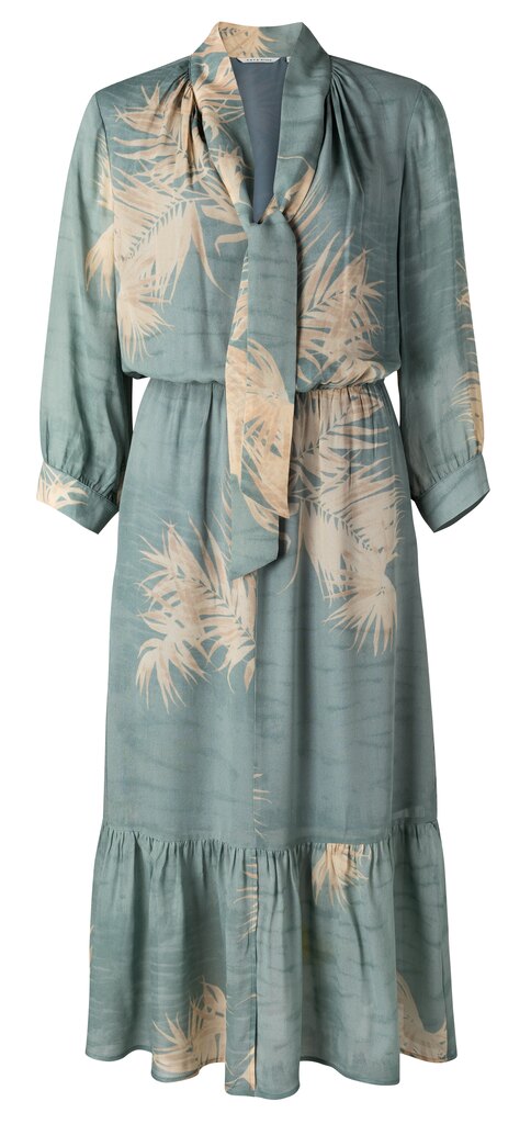 YAYA 1801328 113 JURK IN ROMANTISCHE STYLE MET PRINT CONCRETE BLUE DESSIN Siezz