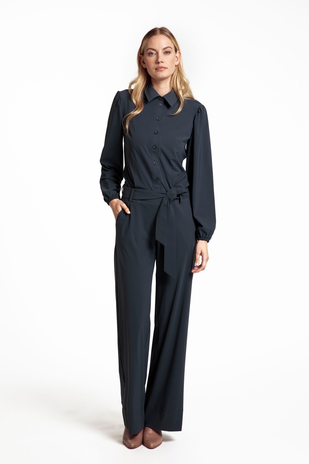 STUDIO ANNELOES- Izla jumpsuit black-STU240001 - Inuz