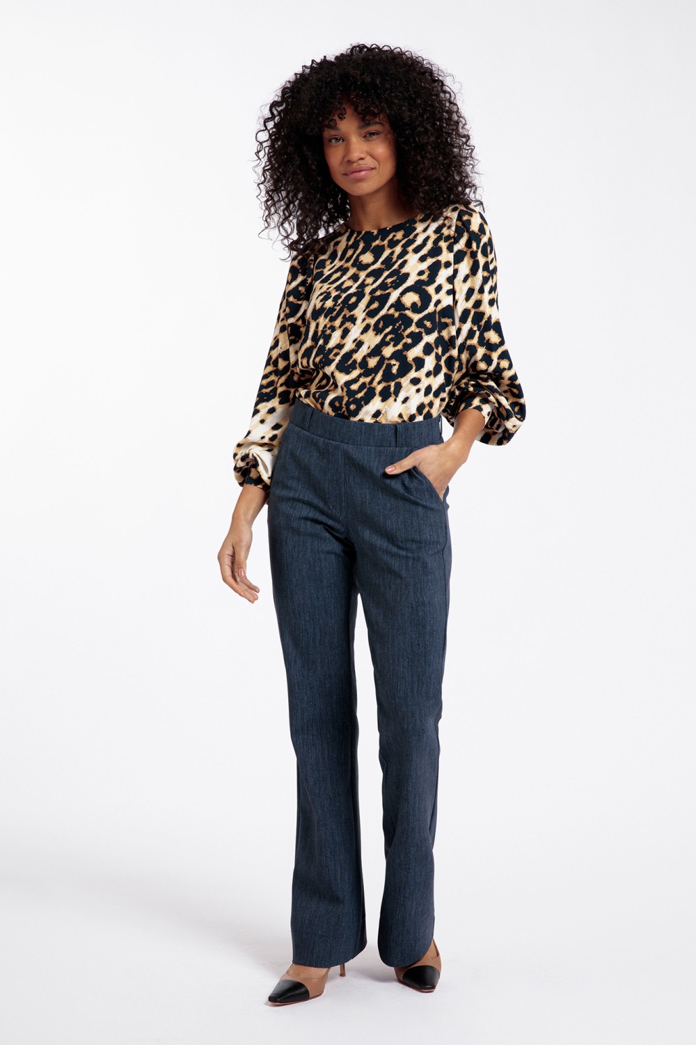 Studio Anneloes 06995 Flair bonded jeans trousers Siezz