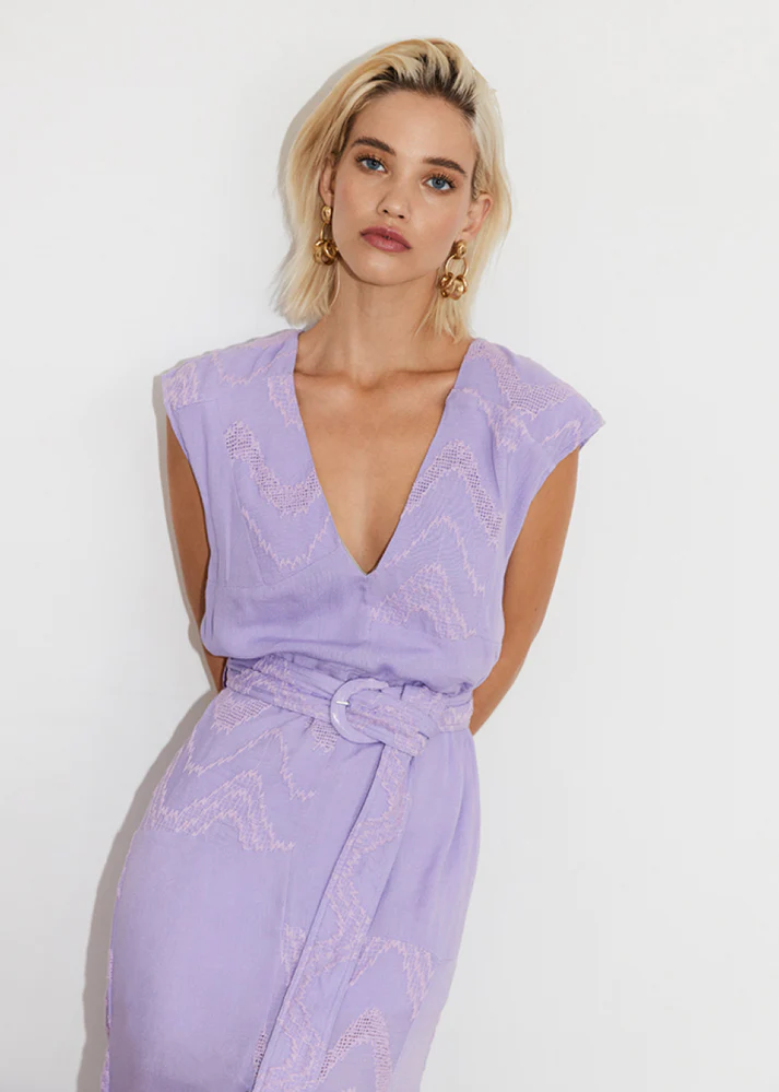 Freebird jurk Mina Lilac Siezz