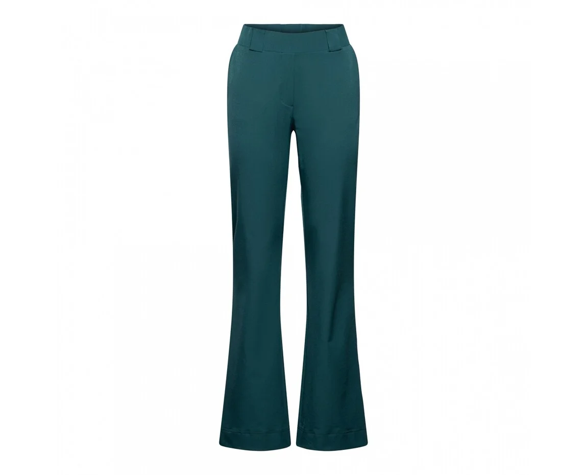 &Co woman broek Penelope Flare Travel Dark Teal - Siezz